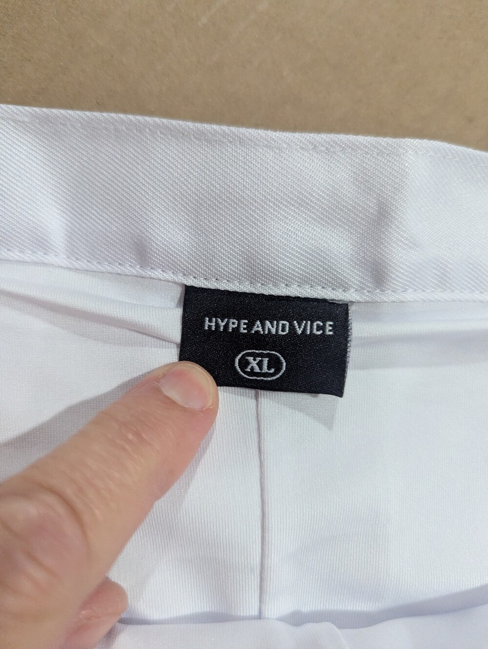 Hype And Vice Women's Harvard Tennis Skort White Mini Embroidered Size XL *NWOT - Picture 7 of 11